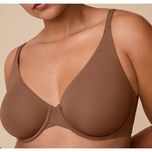 Harper Wilde Womens Classic Base Unlined Bra Size 42DD/E in Brown READ